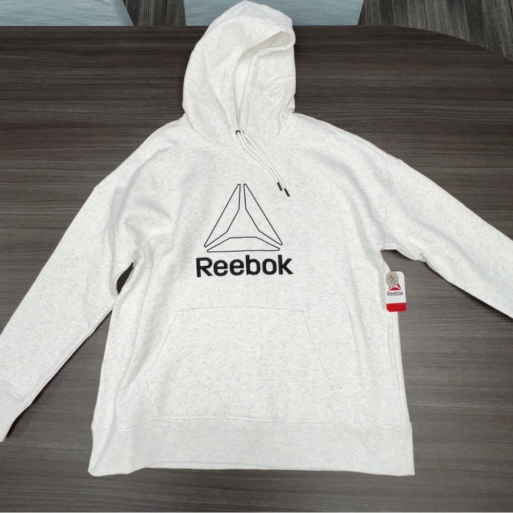 Reebok Women’s White Hoodie Sweater